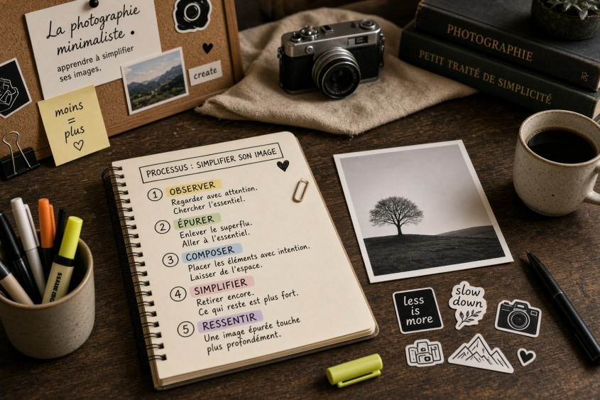Photographie décrivant le processus de la photographie minimaliste : apprendre à simplifier ses images