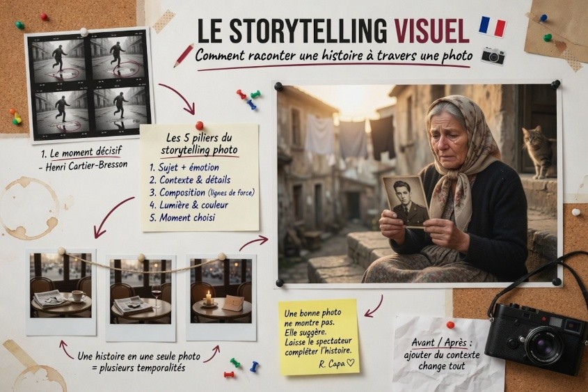 Comment raconter une histoire avec une image Photographie d'un exemple de storytelling visuel