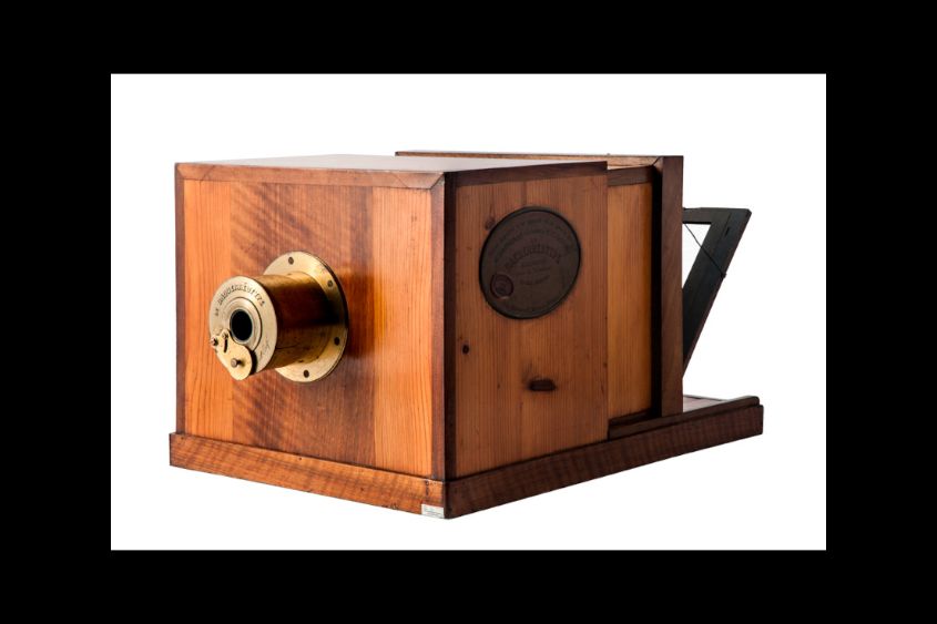Daguerréotype original utilisé pour les premières photographies au XIXe siècle