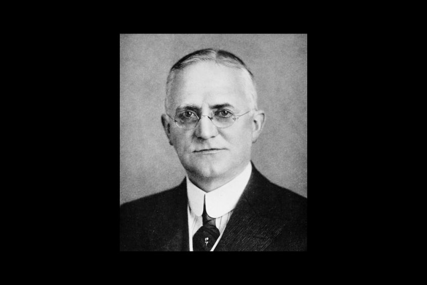 Portrait de George Eastman, inventeur de la pellicule photographique et fondateur de Kodak