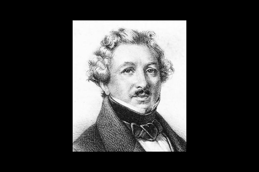 Portrait de Louis Daguerre, pionnier de la photographie et inventeur du daguerréotype