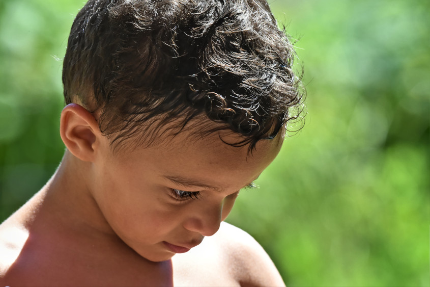 Portrait artistique Portrait artistique et spontané d'un enfant